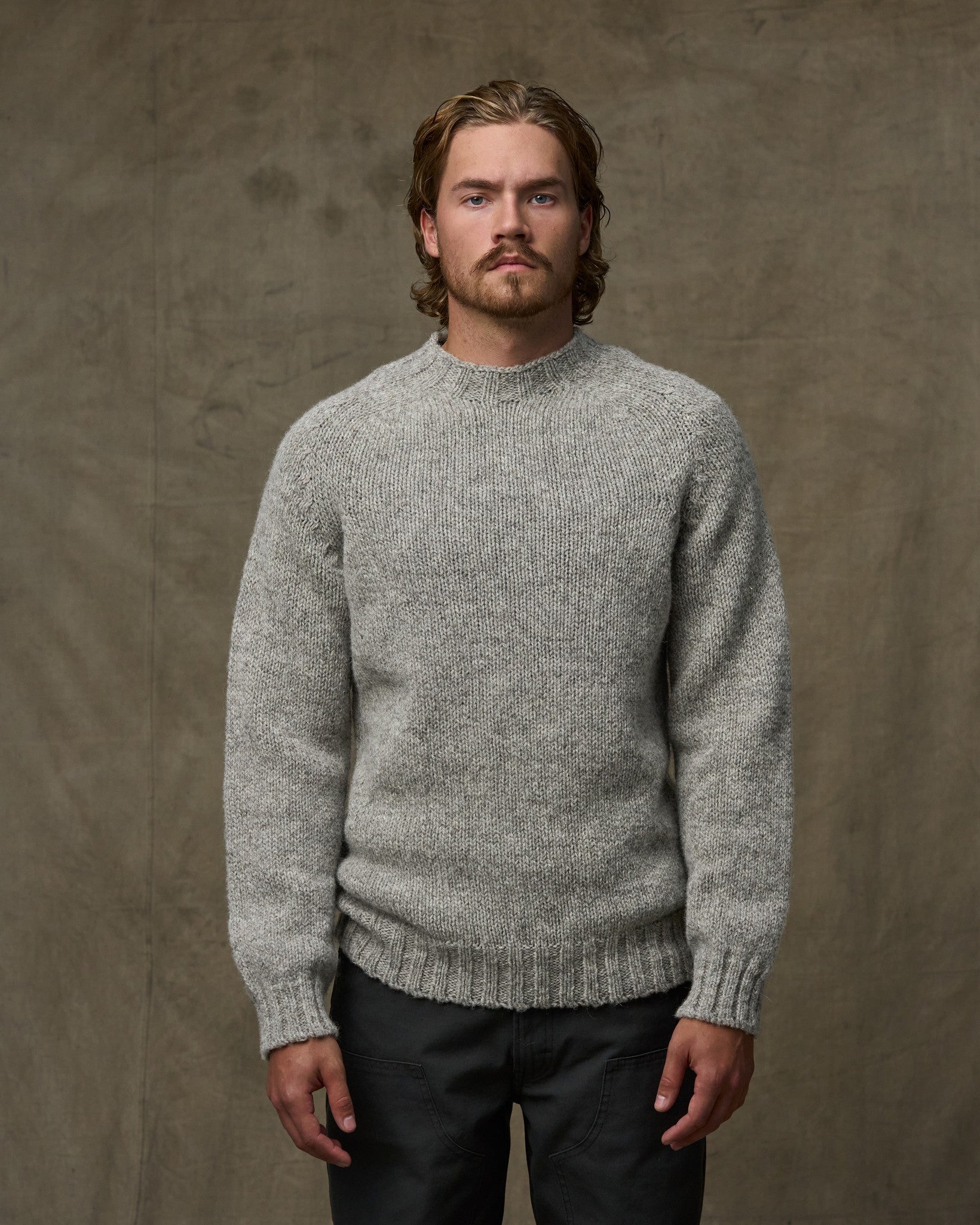 Heritage 3-gauge Wool Sweater - Oat Heather | Filson
