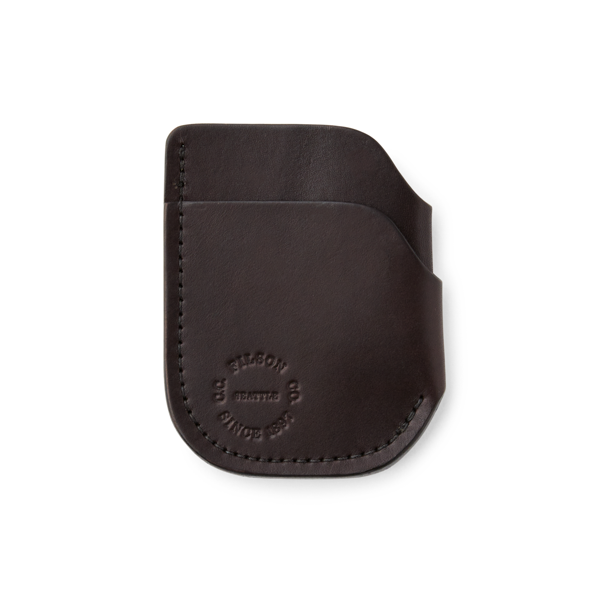 Bridle Leather Front Pocket Cash & Card Case - Brown Leather | Filson
