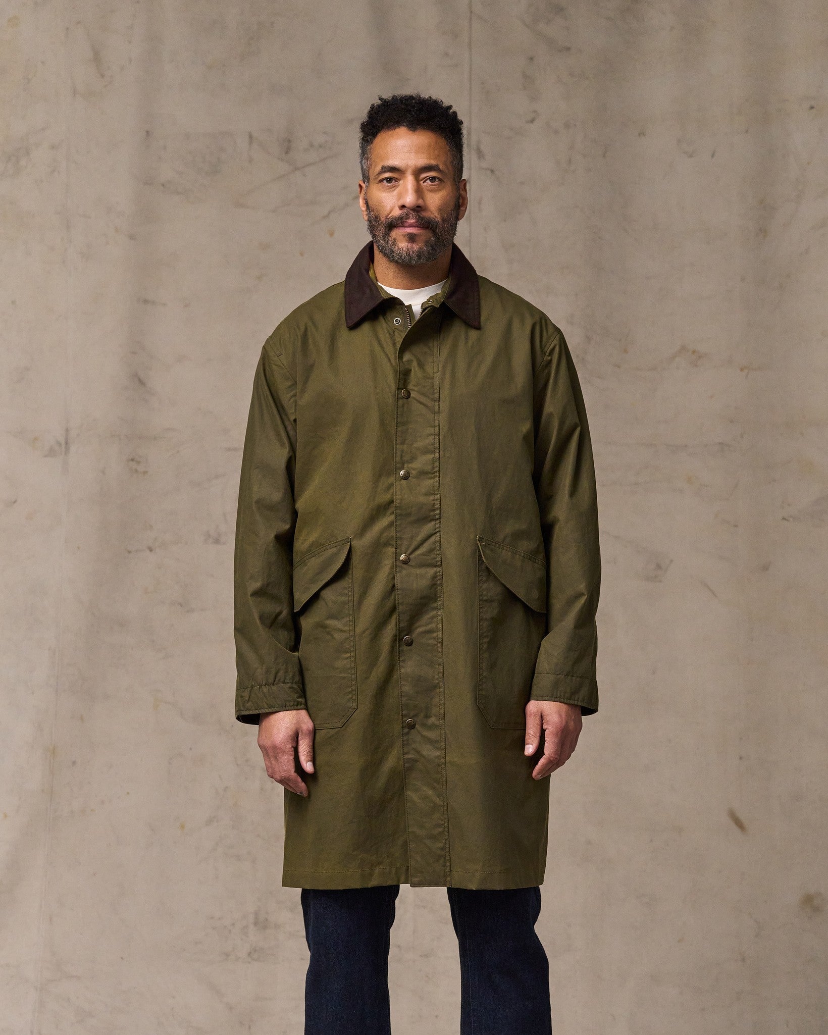 Cover Cloth Trench Coat - Marsh Olive | Filson