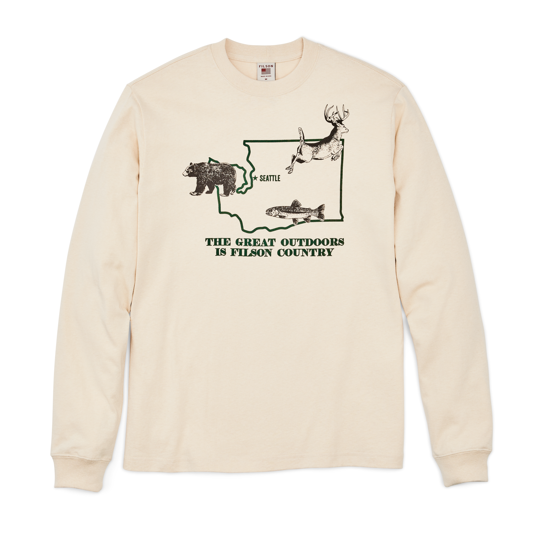 Filson Long Sleeve Pioneer Graphic T-Shirt