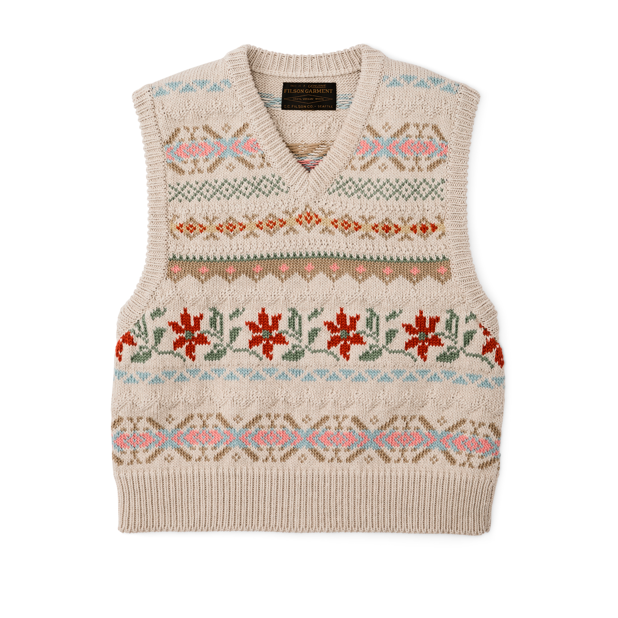 Women's Jacquard Fair Isle Vest | Filson