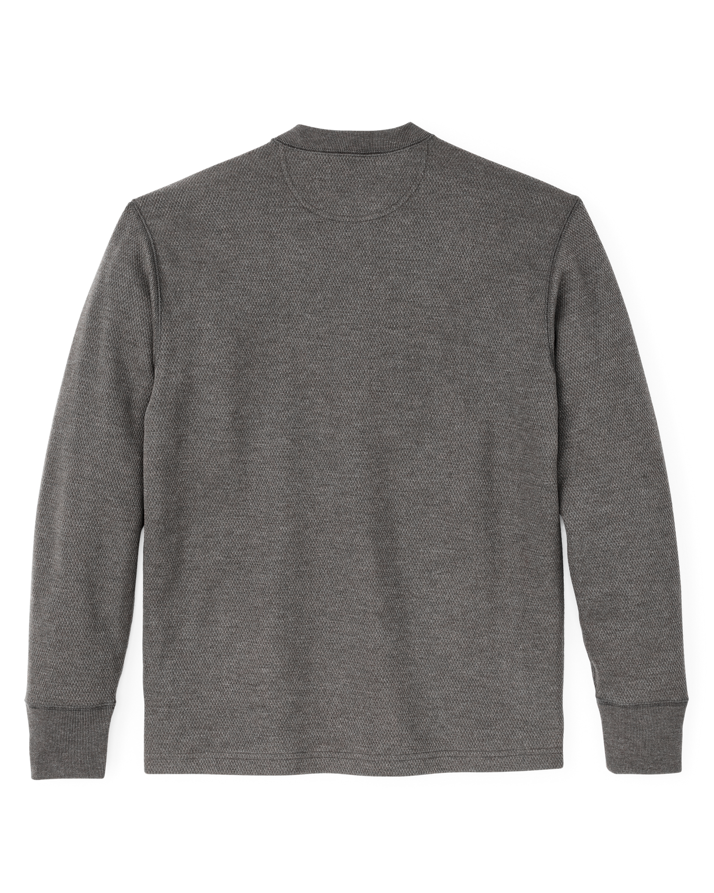 Alternate view of the Filson Waffle Knit Henley - Charcoal