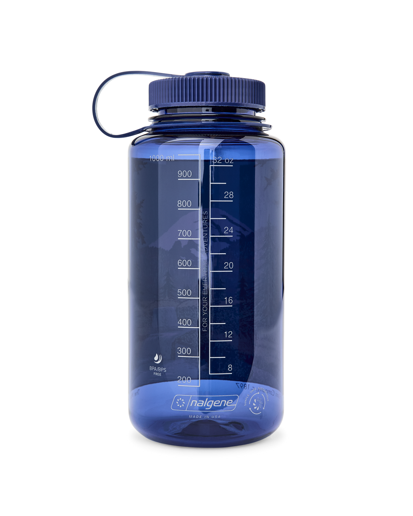32-oz. Nalgene Bottle - Denim / Mountain