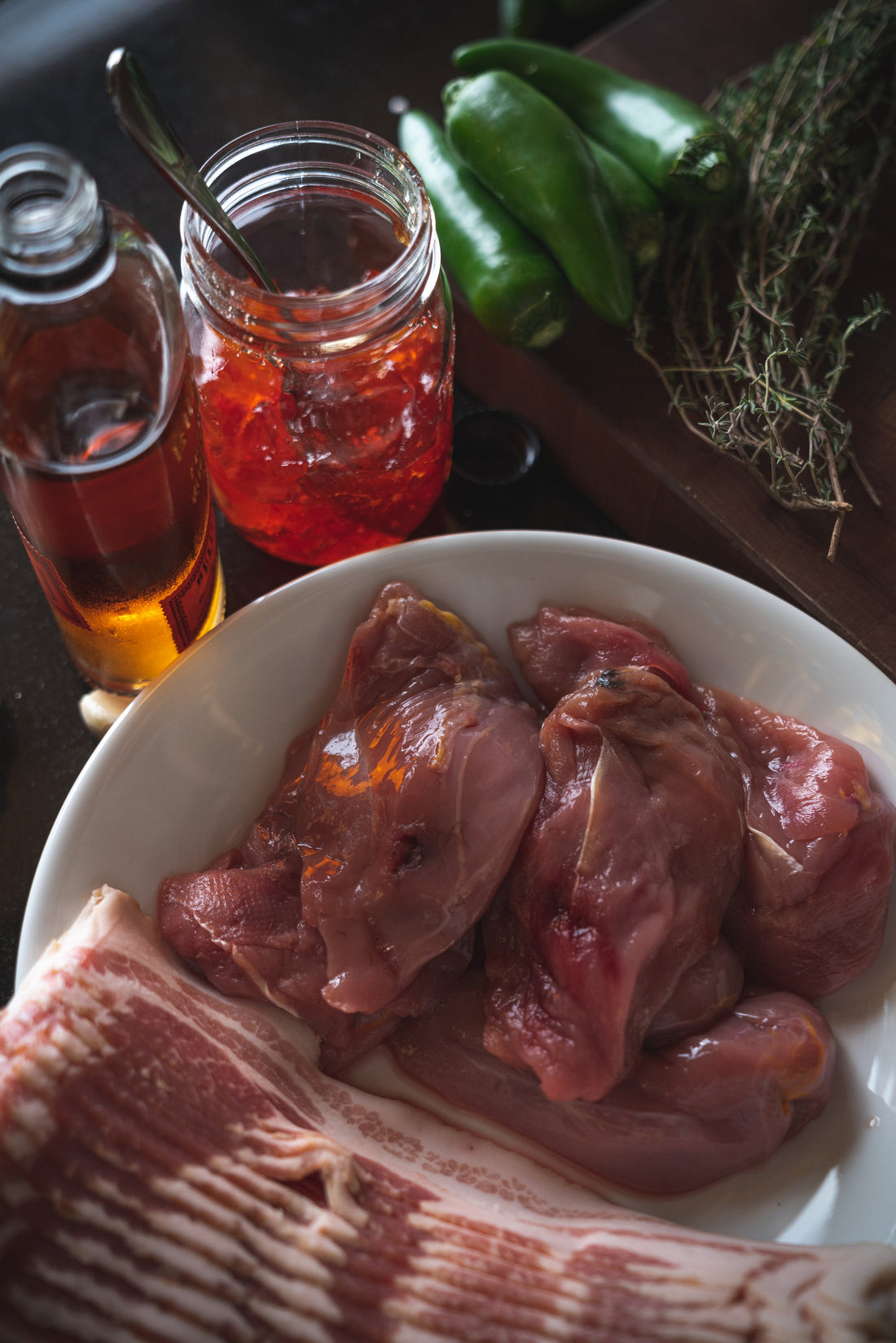 Filson Food: Roasted Pheasant Jalapeño Poppers with Bourbon Red Pepper Jelly