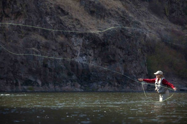 Steelhead Fishing on the Grande Ronde River by Judith O'Keefe