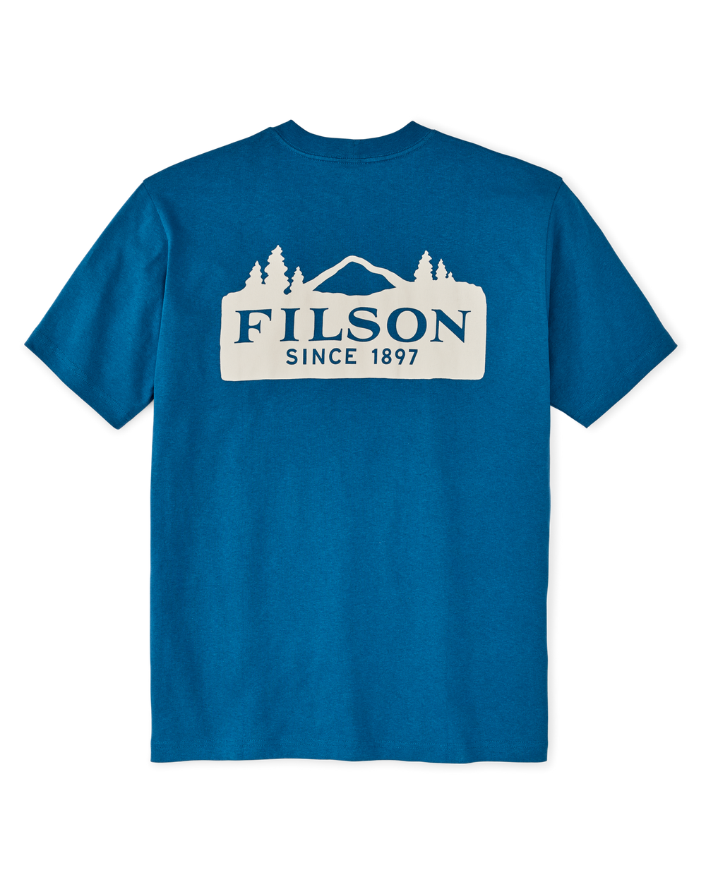 Frontier Logo T-shirt - Sapphire / Scenic Mark
