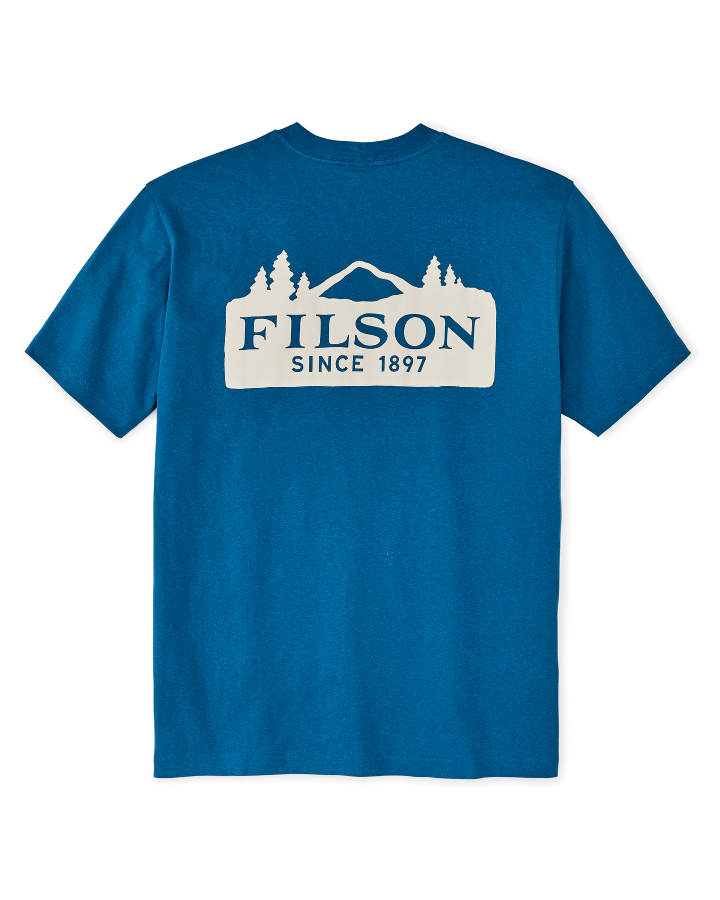 Frontier Logo T-shirt - Sapphire / Scenic Mark