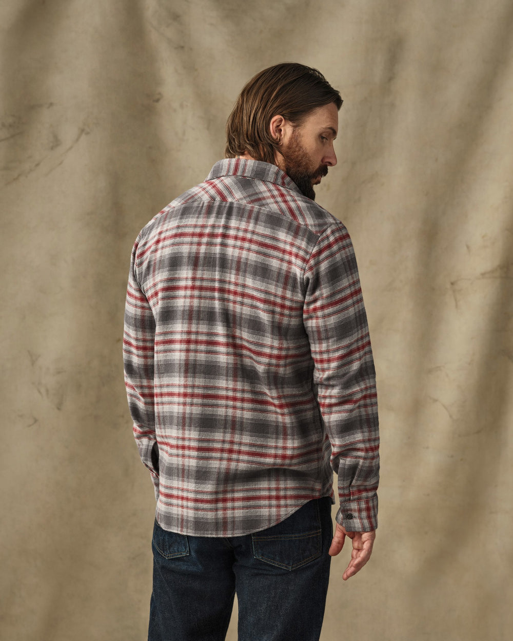 Rangeland Flannel Shirt - Red / Gray Plaid