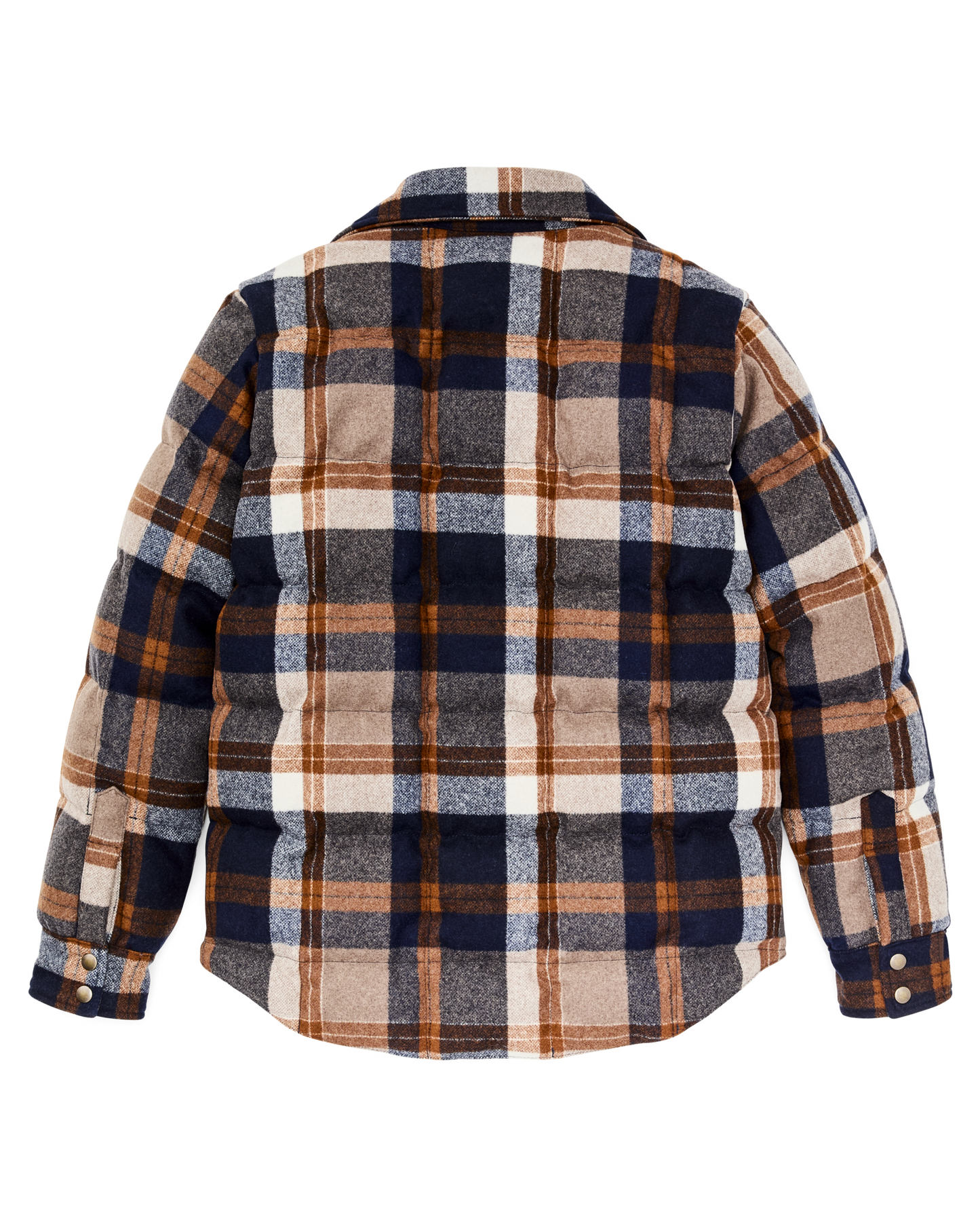 Filson X Crescent Down Works Jacket - Navy / Bronze Plaid