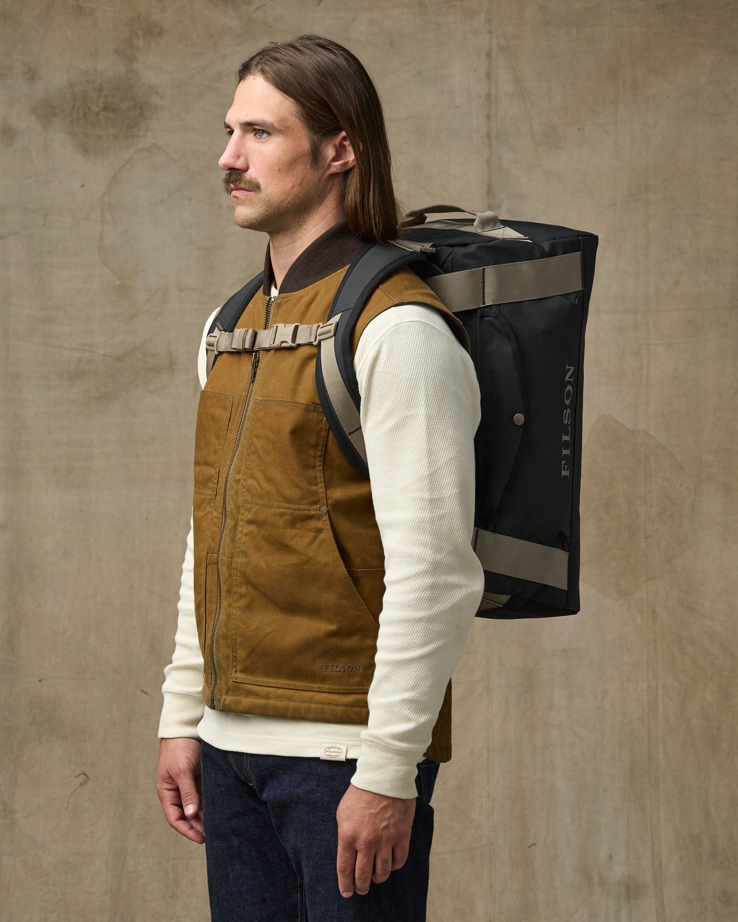 All-weather 40l Duffle - Black / Covert