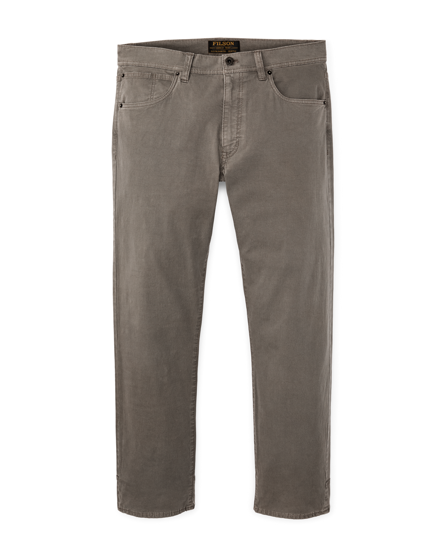 Front-facing image of the Filson Granite Mountain 5-pocket Pants - Hawk Brown