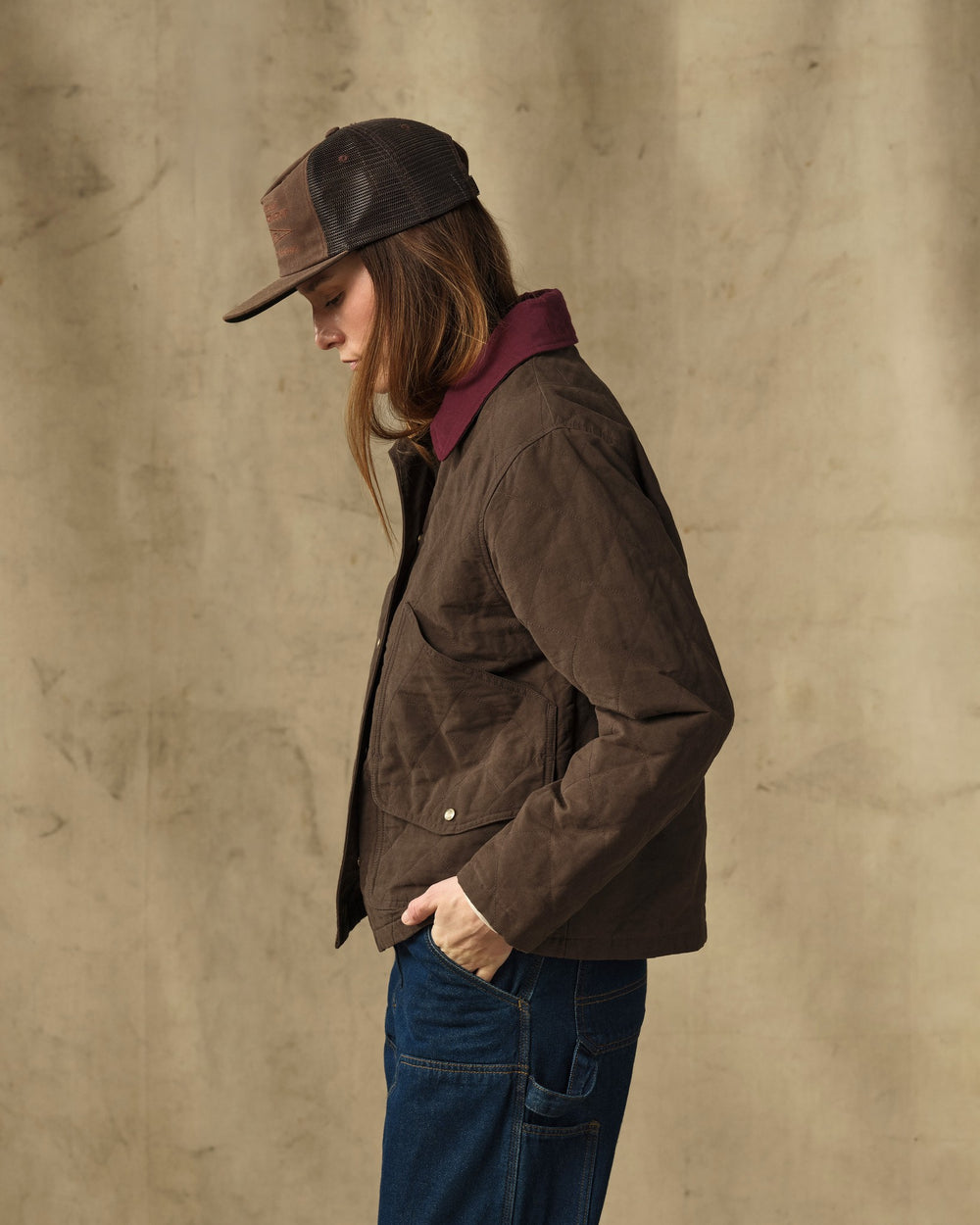 Women's Quilted Outfitter Jacket - Dark Brown