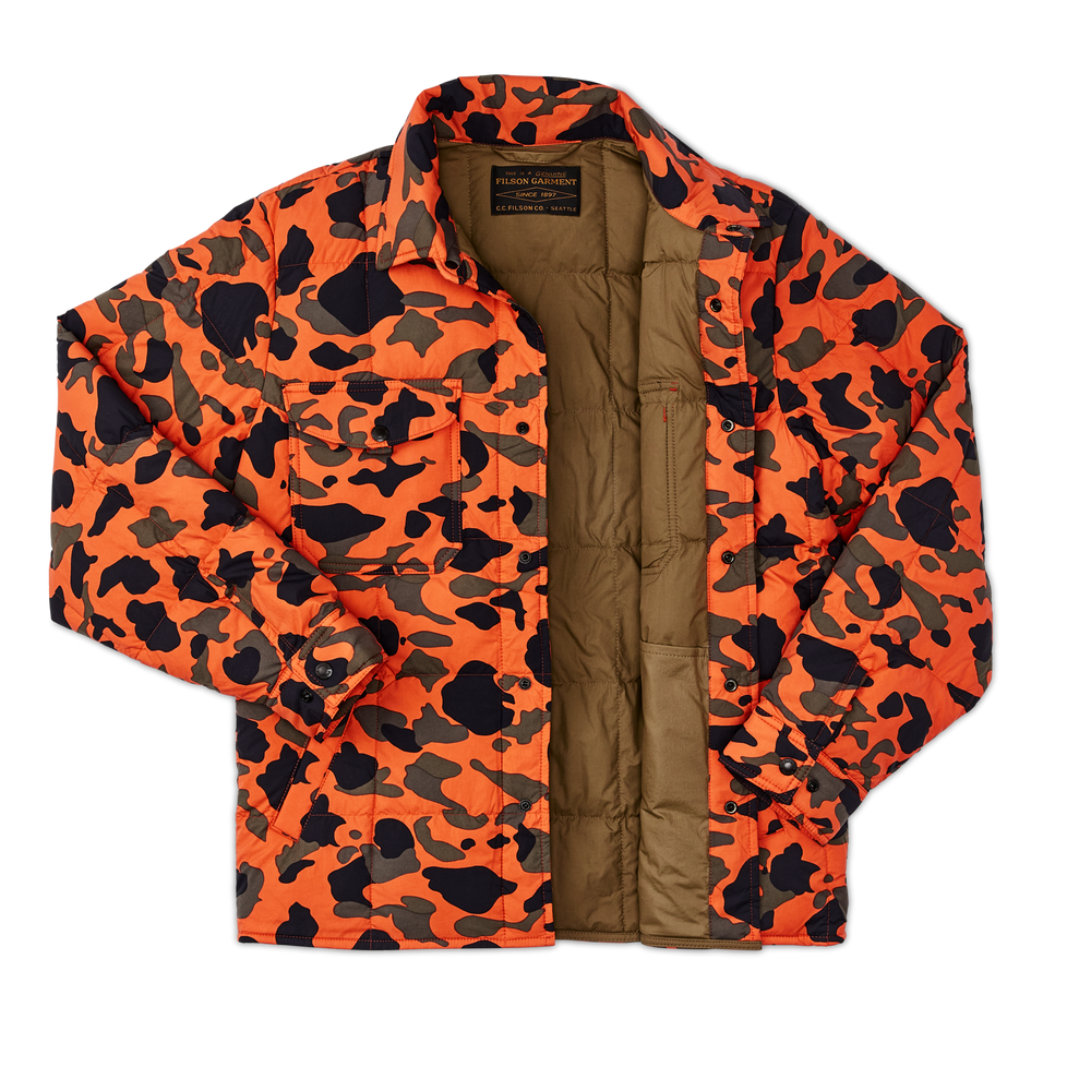 Alternate view of the Filson Lightweight Down Jac-shirt - Flame Camo