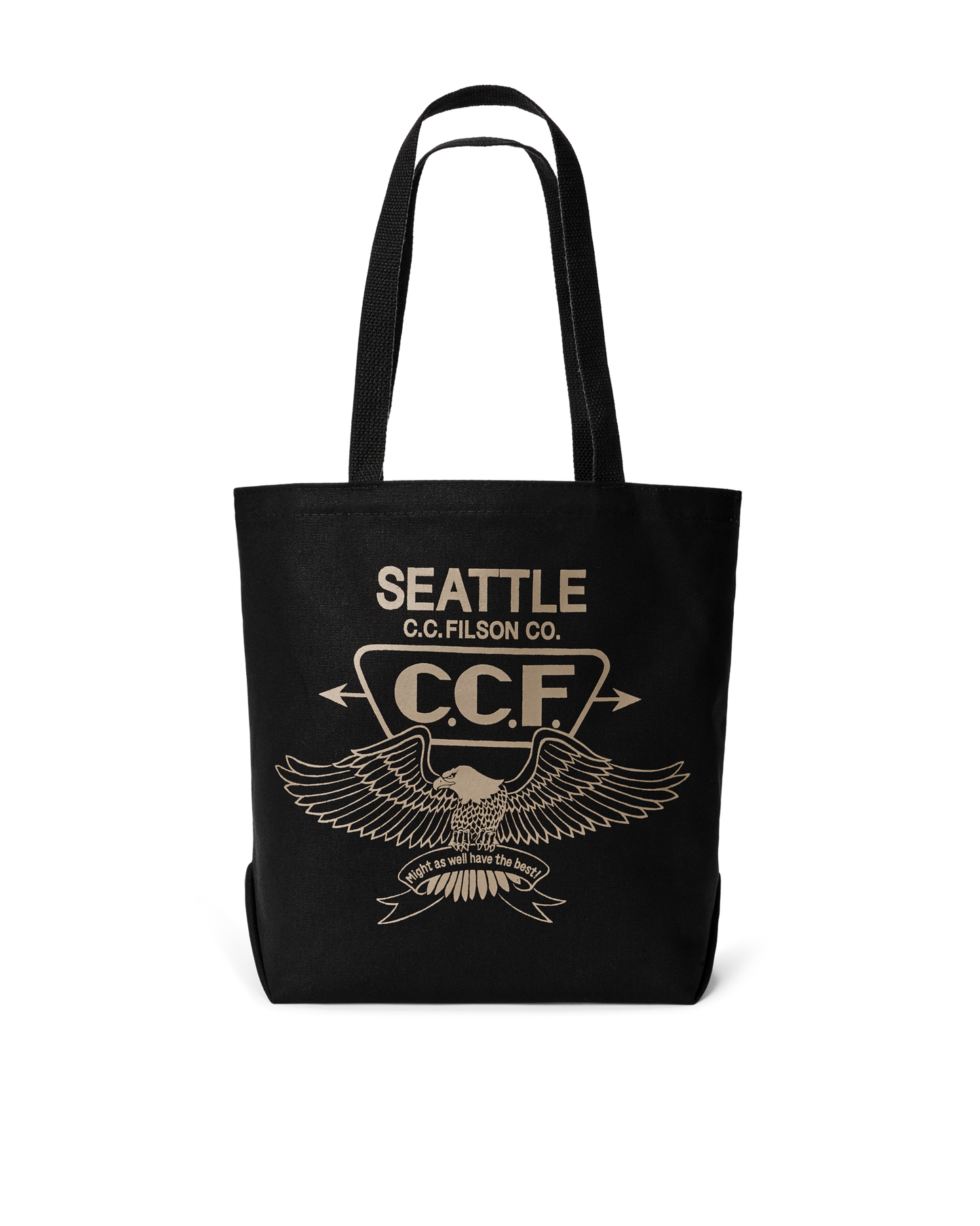 Seattle Graphic Tote Bag - Black