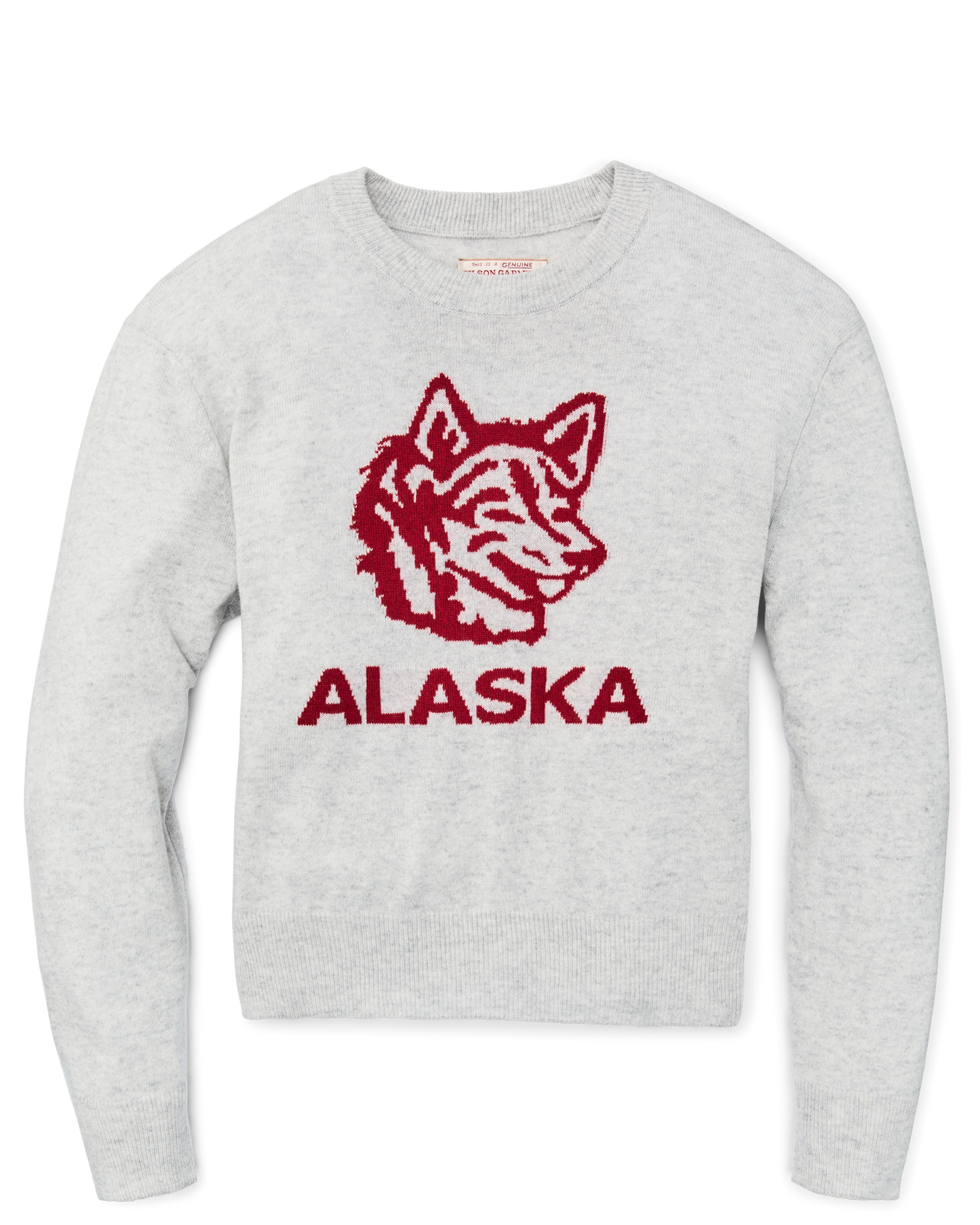 Women's Graphic Wool Sweater - Heather Gray