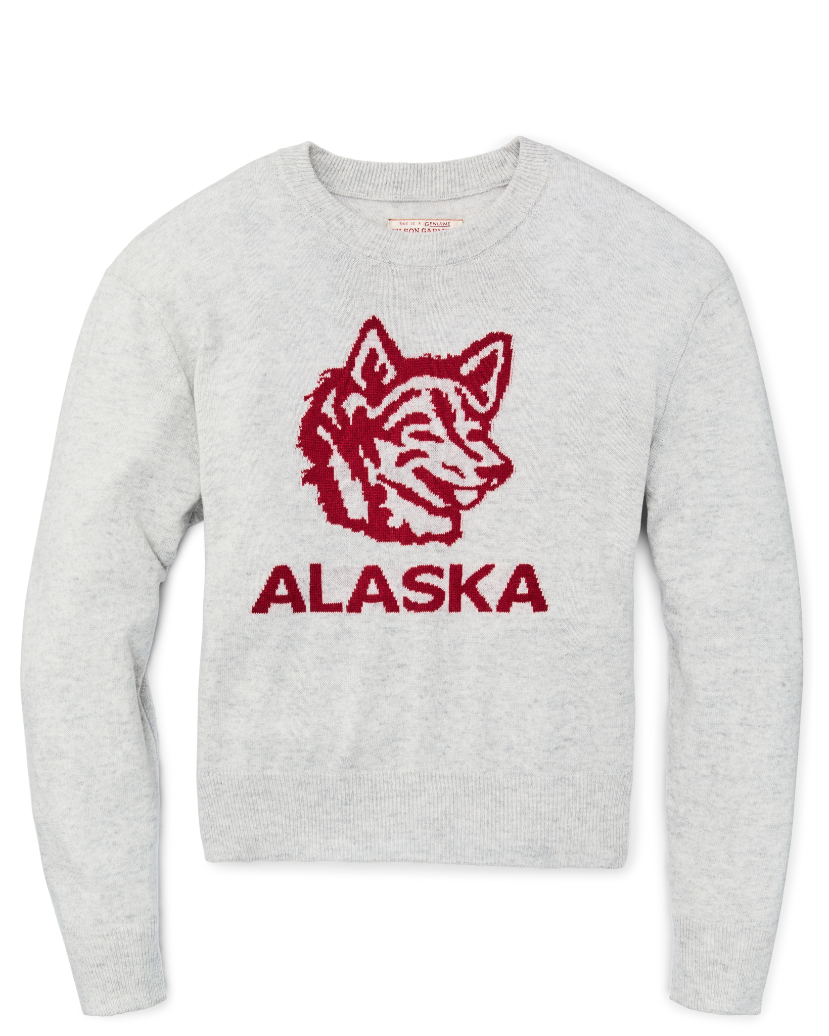 Women's Graphic Wool Sweater - Heather Gray