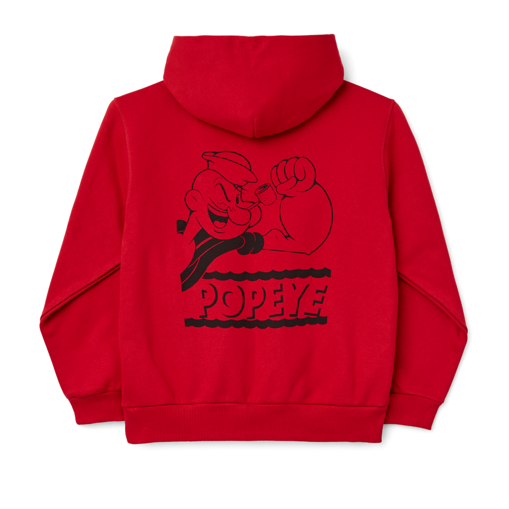 Alternate view of the Filson Popeye Graphic Hoodie - Red / Muscle