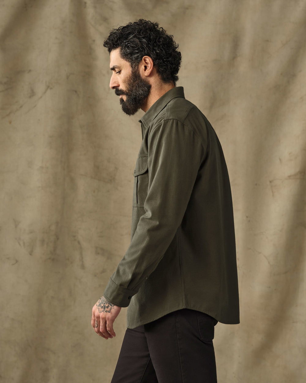 Moleskin Guide Shirt - Dark Olive Drab