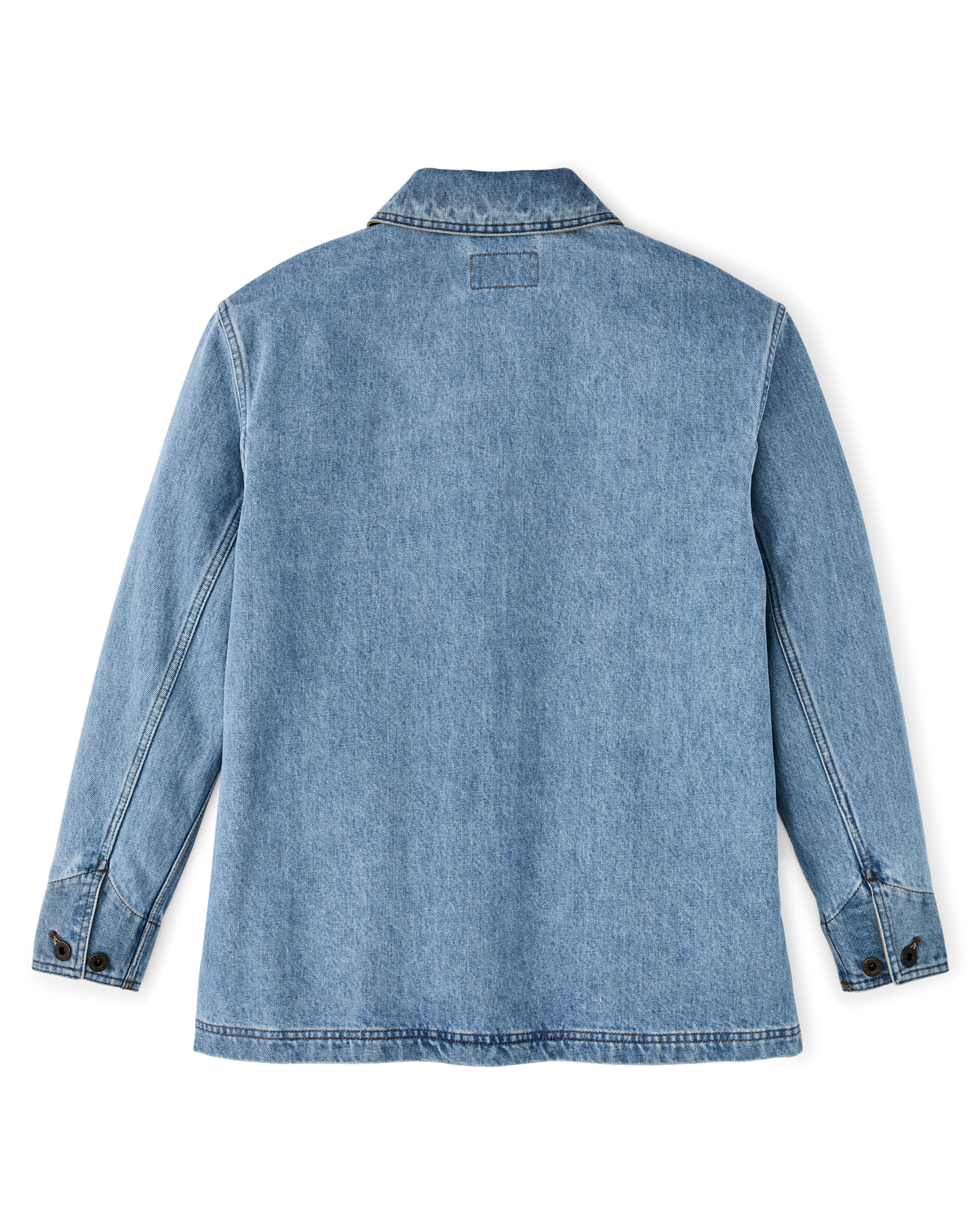 Women's Denim Barn Coat - Stone Wash Indigo