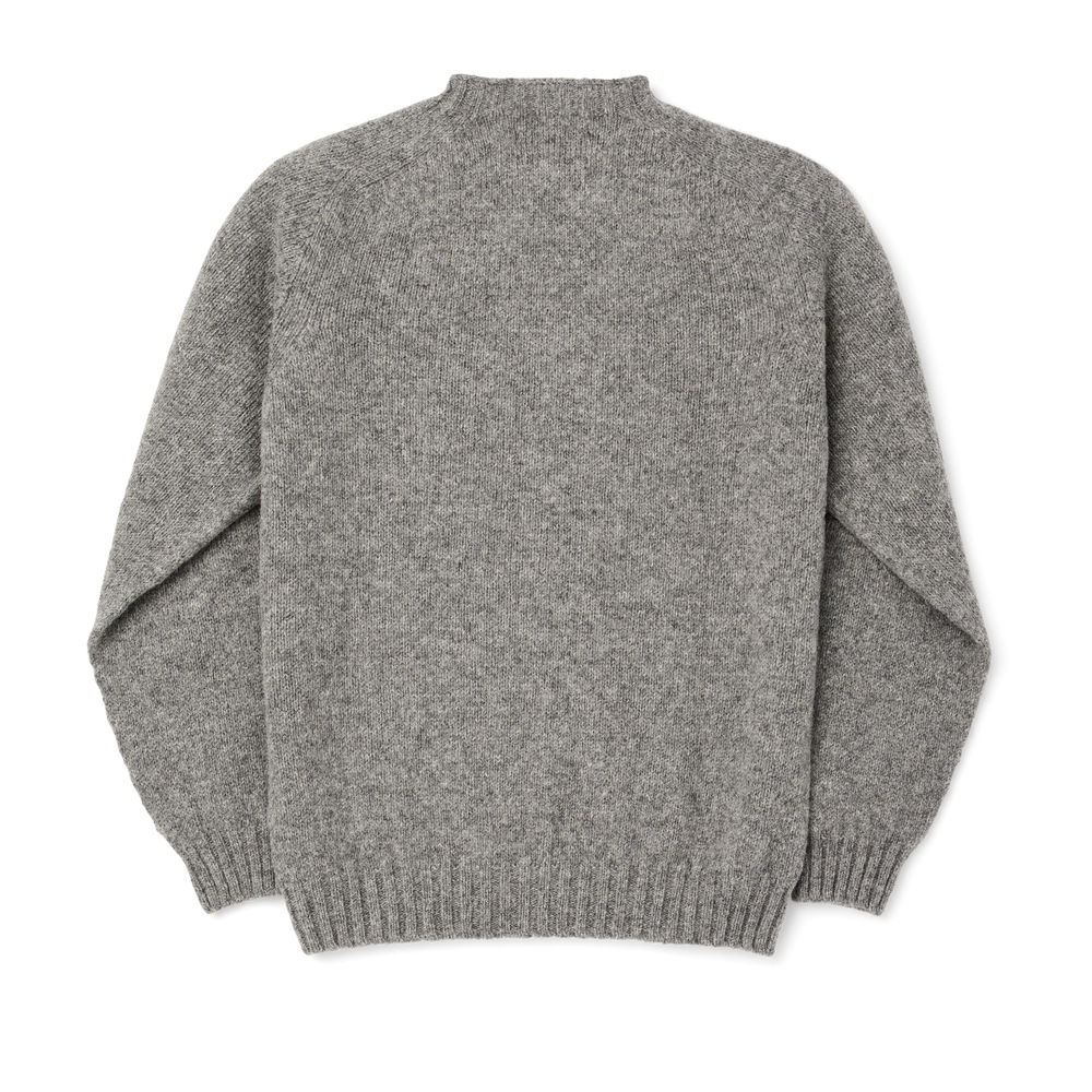 Alternate view of the Filson 4gg Heritage Crewneck Sweater - Heather Gray