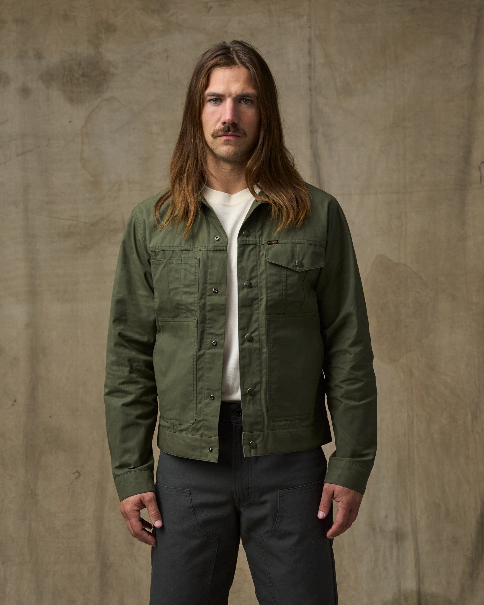 Dry Wax Short Cruiser Jacket - Olive | Filson