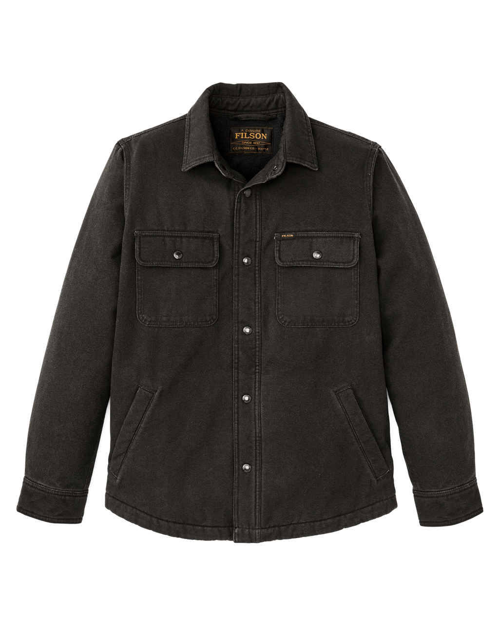 極美品 FILSON FLEECE LINED JAC-SHIRT S 濃紺 Filson Fleece Lined Shirt Dark Navy - Terraces Menswear