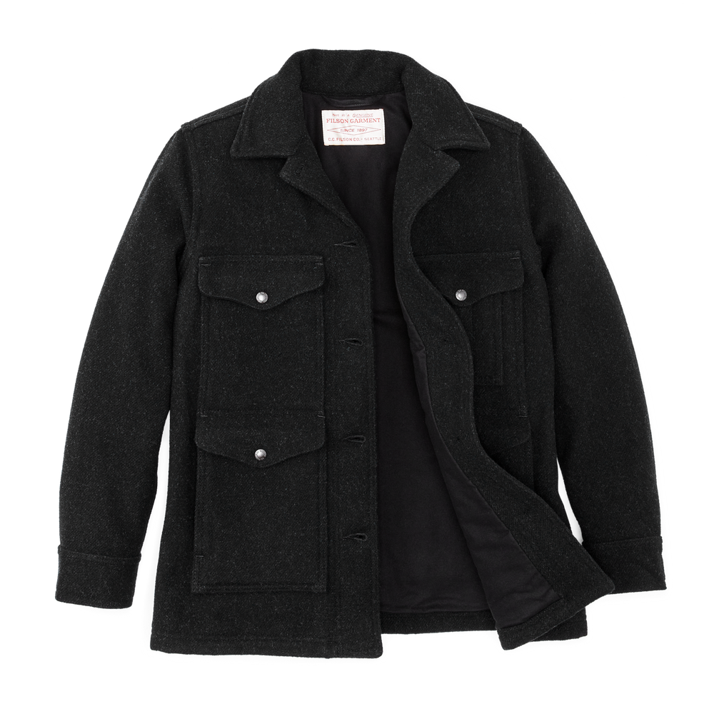Alternate view of the Filson Women's Mackinaw Cruiser - Charcoal