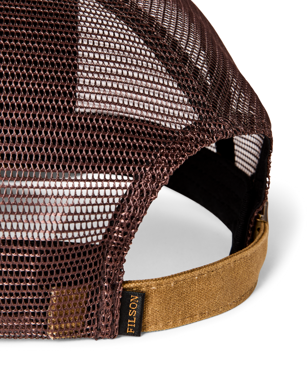 Alternate view of the Filson Scenic Logger Mesh Cap - Dark Khaki