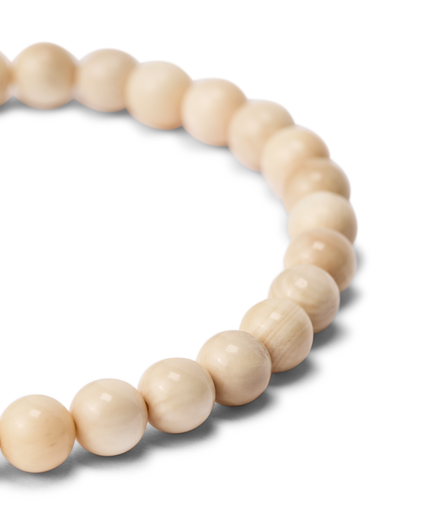 Ivory Jacks Mammoth Bead Bracelet  - Wht