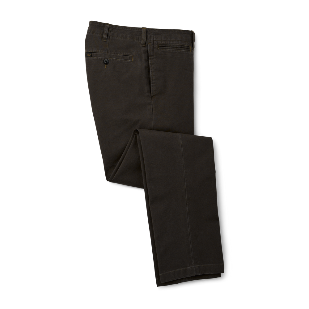 Front-facing image of the Filson Draftsman Canvas Pants - Charcoal