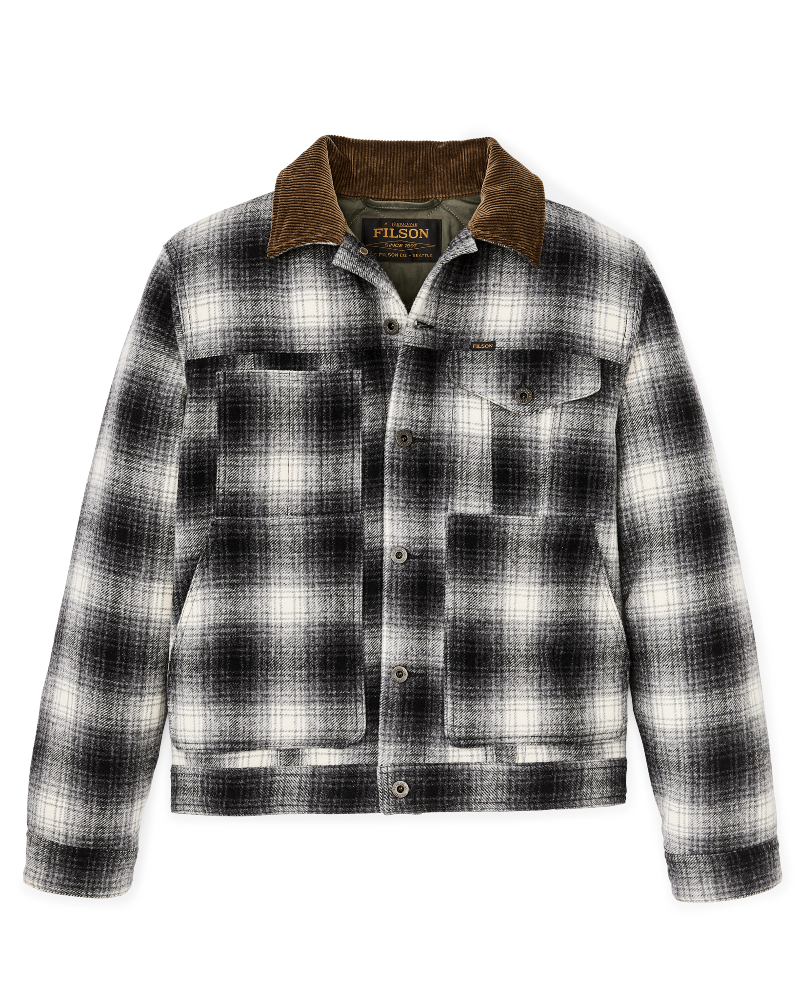 Spokane Insulated Short Cruiser - Charcoal Ombre | Filson