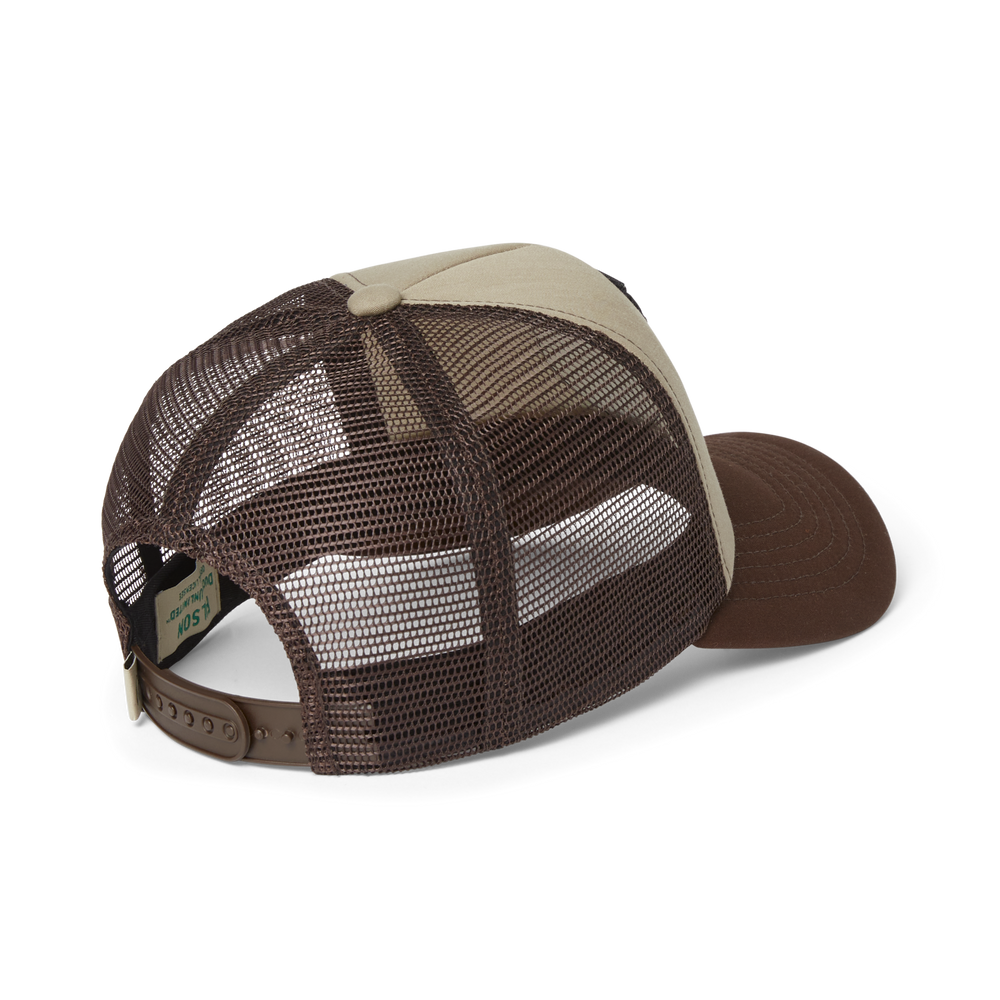 Alternate view of the Filson Ducks Unlimited Mesh Snap-back Logger Cap - Khaki