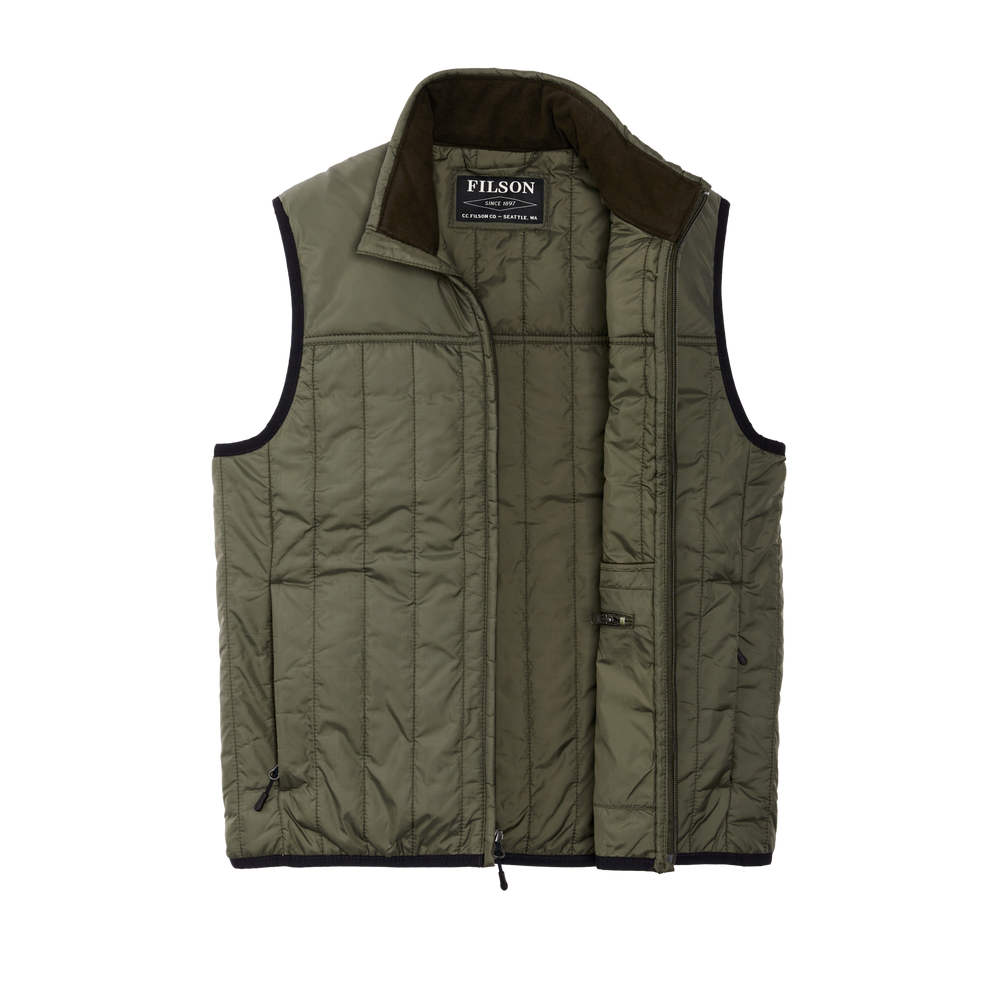Alternate view of the Filson Ultralight Vest - Olive Gray