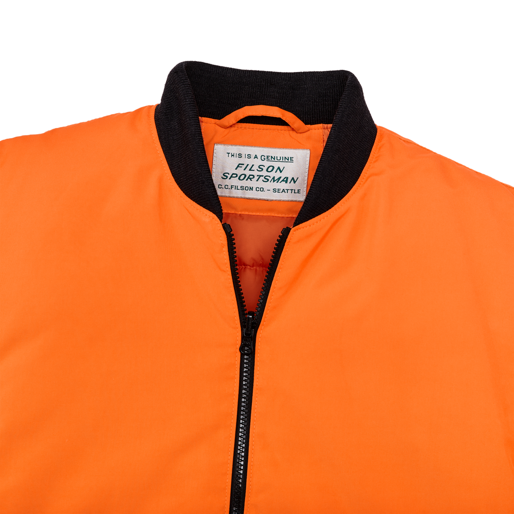 Alternate view of the Filson Down Liner Jacket - Blaze Orange