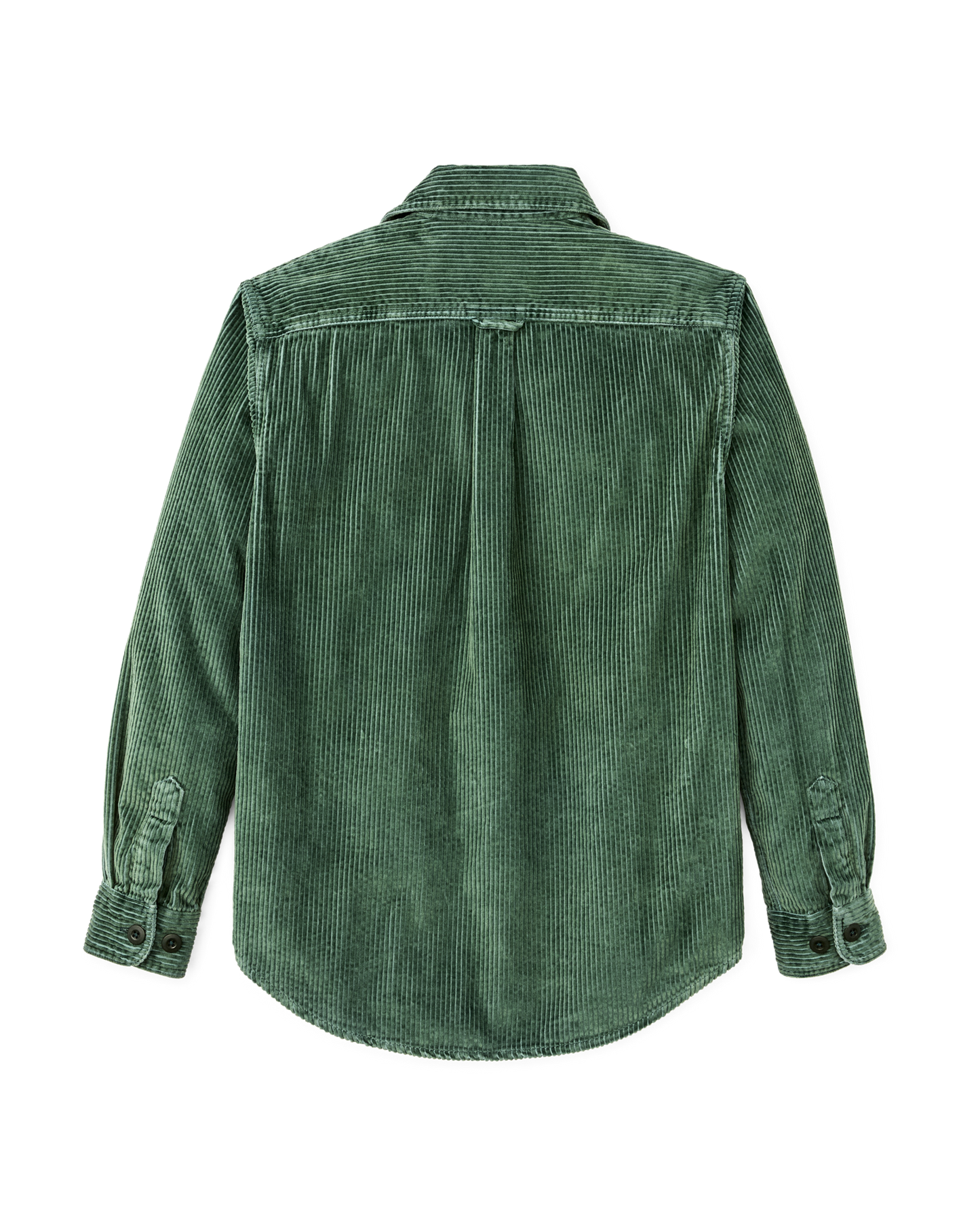 6-wale Corduroy Shirt - Seabed Green
