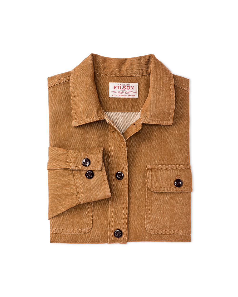 Women's Denim Shirt - Harvest Tan
