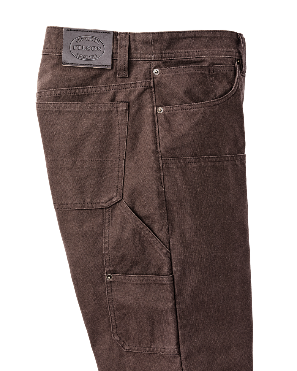 Dry Tin Double Front Pants - Seal Brown