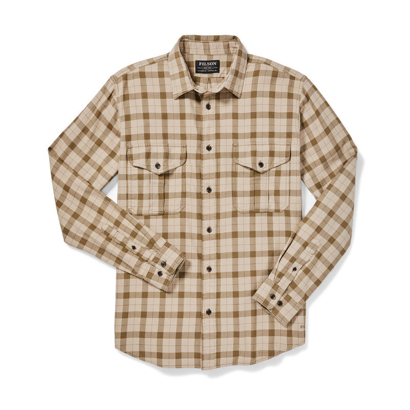 Lt Wt Alaskan Guide Shirt - Khaki/brown Plaid