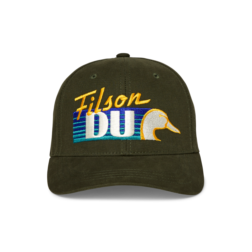 Alternate view of the Filson Ducks Unlimited Logger Cap - Filson / Du