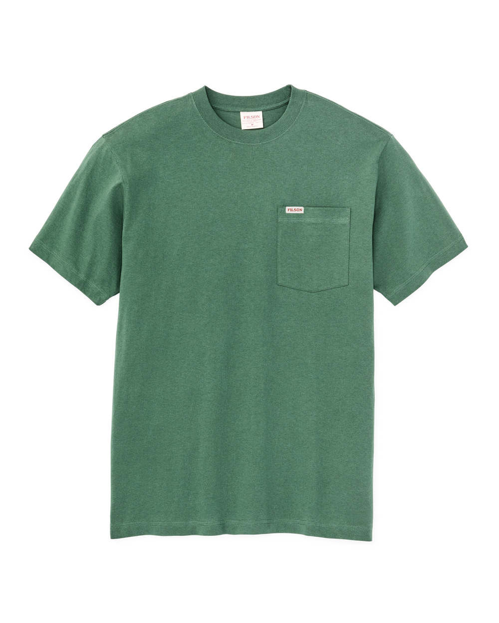 Front-facing image of the Filson Outfitter Pocket T-shirt - Olive Green