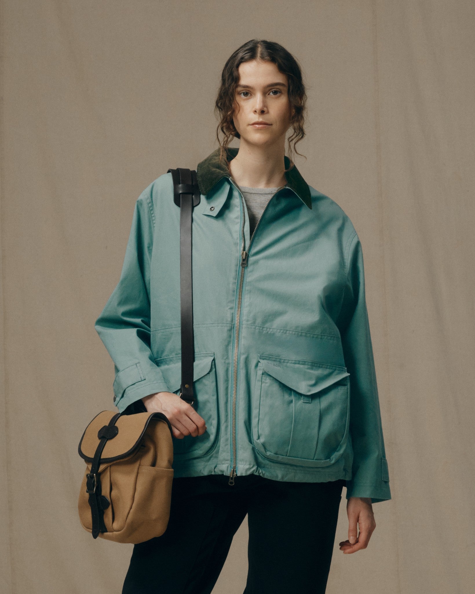 Women's Cover Cloth Raincoat - Balsam Green | Filson