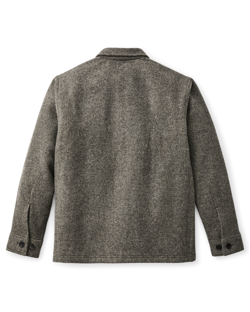 Mackinaw Wool 1972 Coat - Gray / Black Stripe