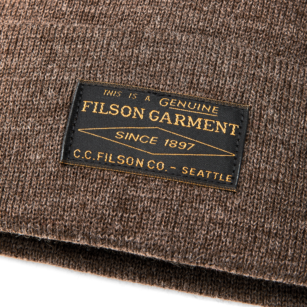Alternate view of the Filson Ballard Watch Cap - Bison Brown Heather