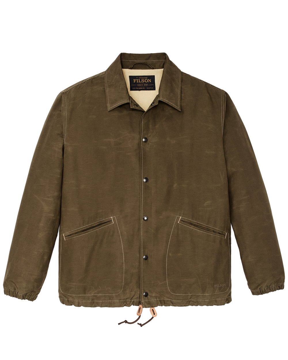Dry Wax Windbreaker - Military Olive