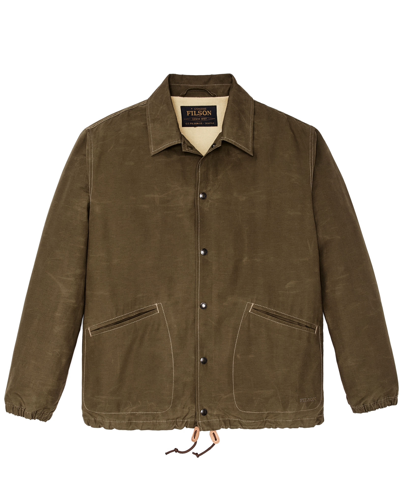 Dry Wax Windbreaker - Military Olive