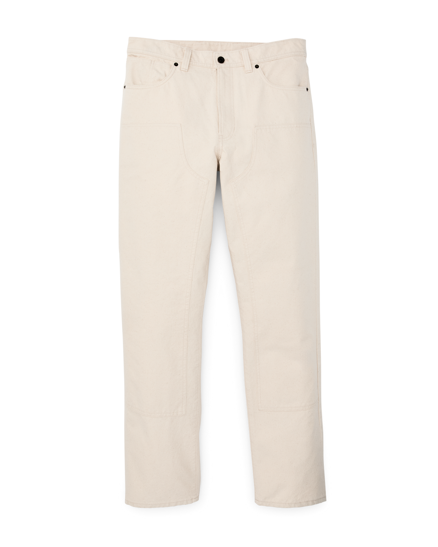 Front-facing image of the Filson Dry Tin Double Front Pants - Natural Seed