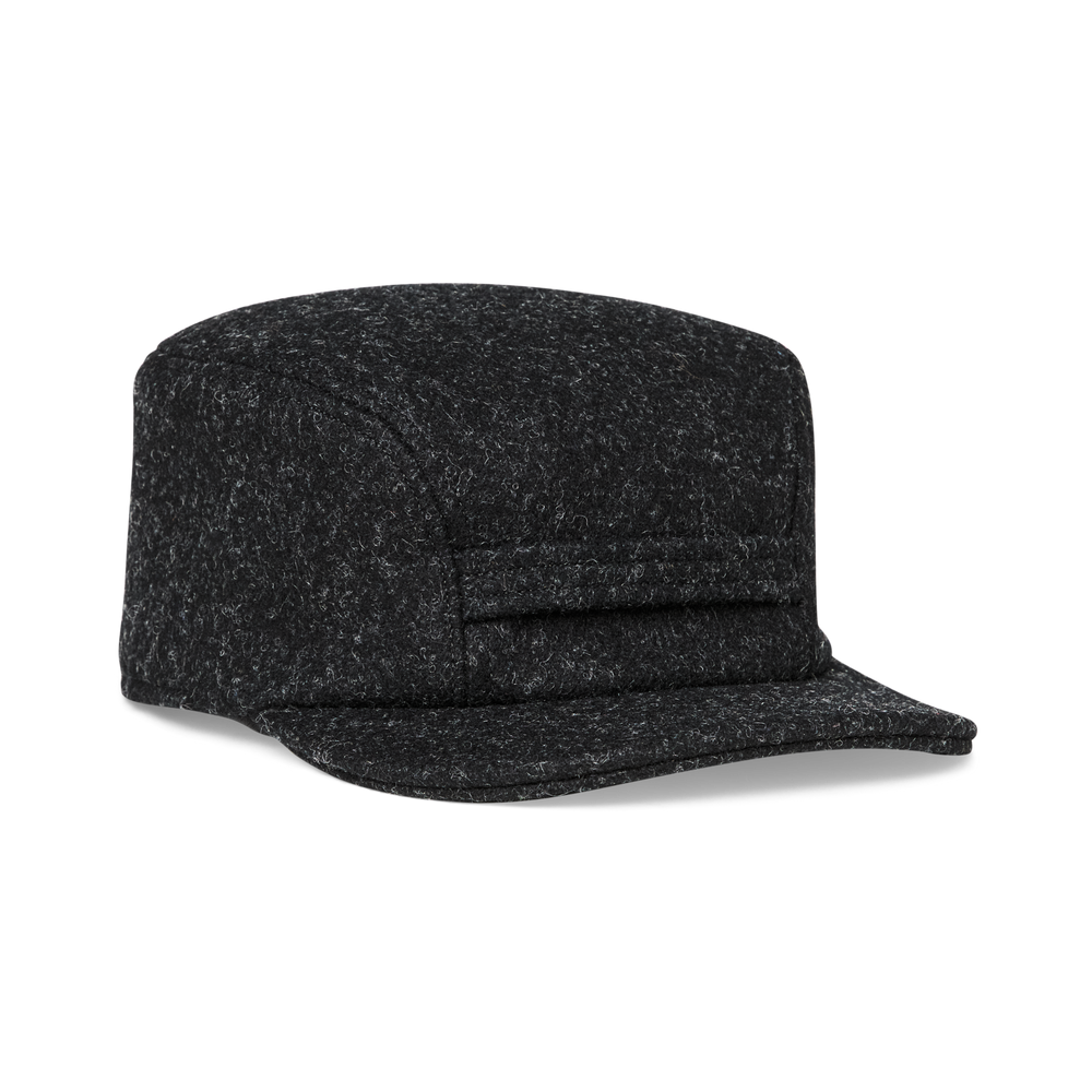 Front-facing image of the Filson Mackinaw Wool Cap - Charcoal