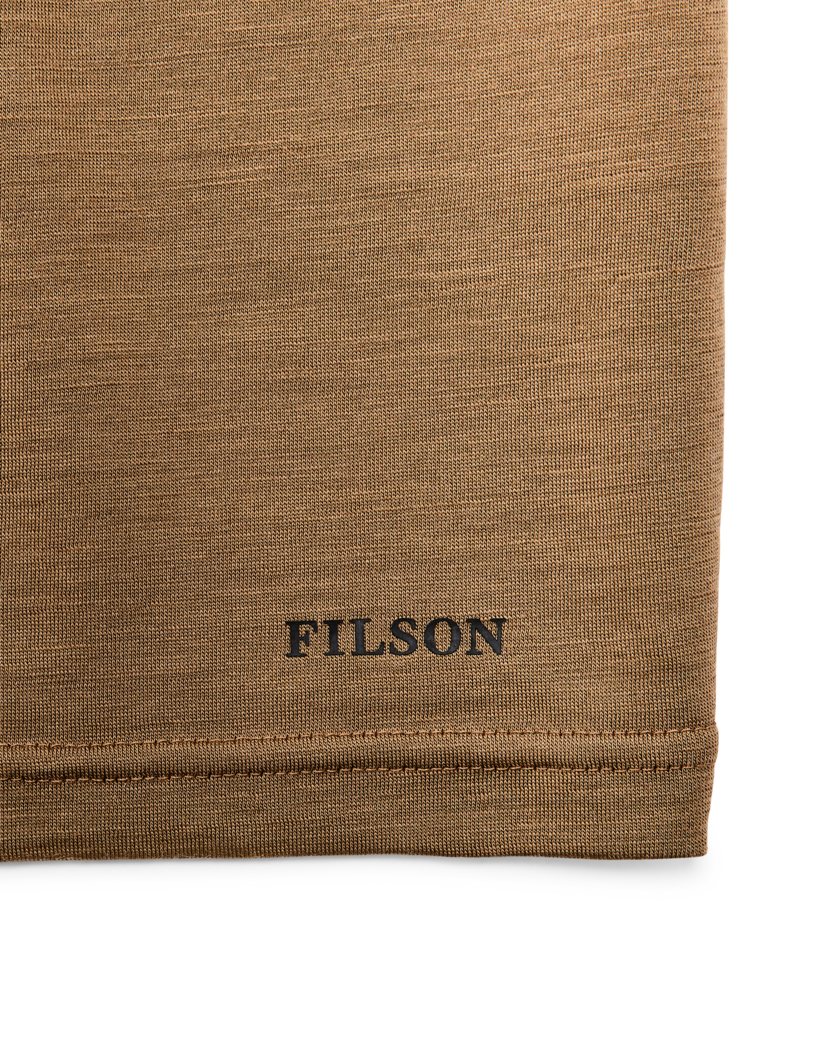 210g Merino Wool Short Sleeve Crewneck - Rugged Tan