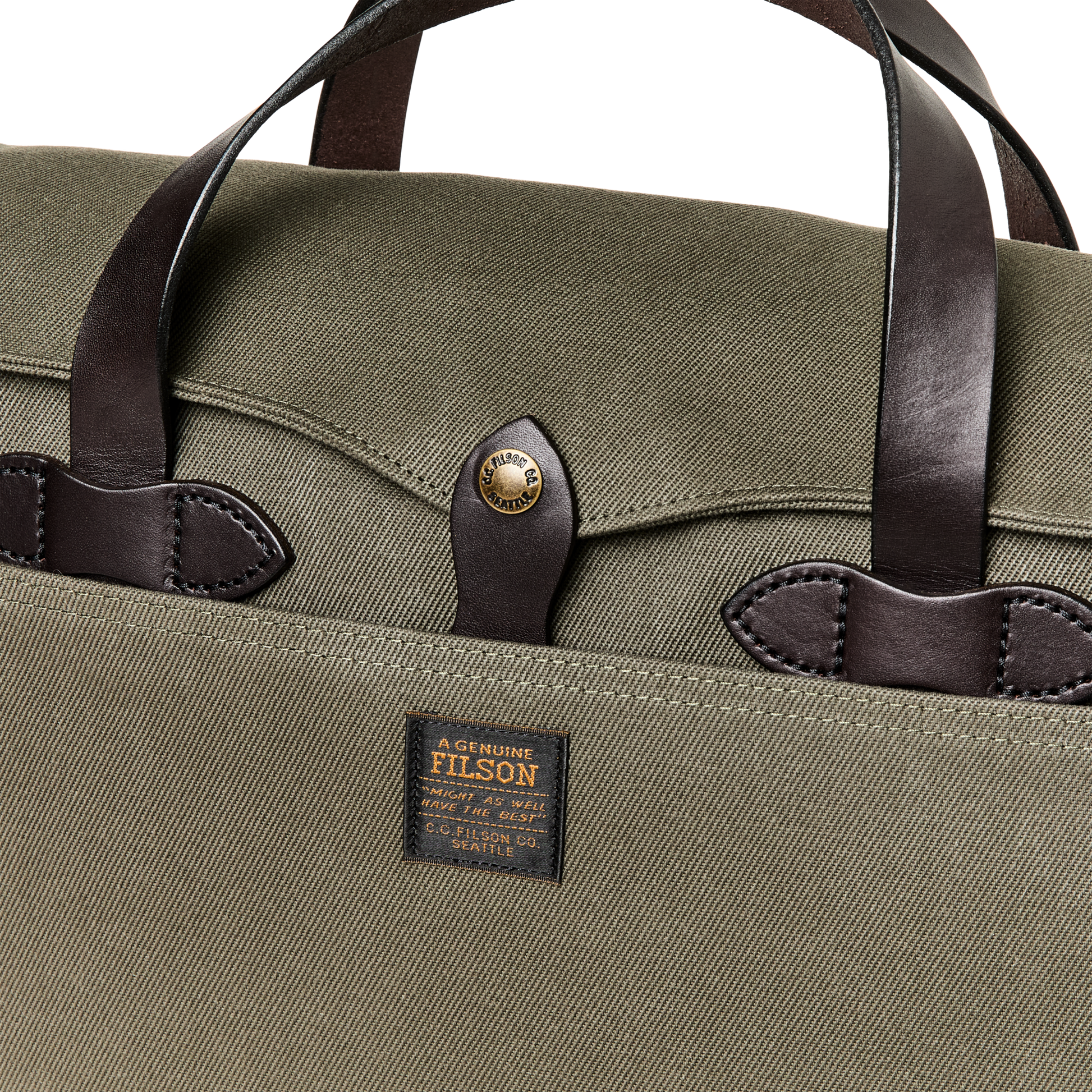 Rugged Twill Original Briefcase - Otter Green | Filson Rugged Twill Original Briefcase - Otter Green | Filson