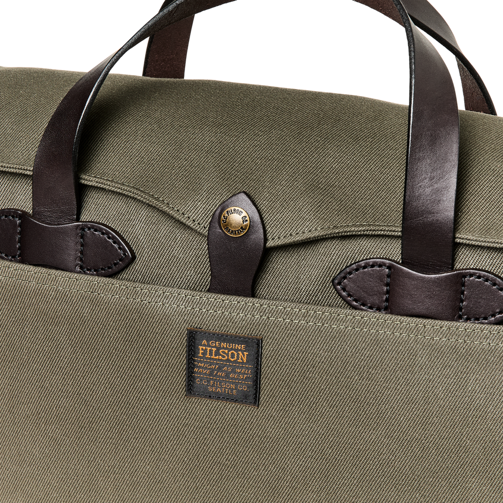 Rugged Twill Original Briefcase - Otter Green | Filson